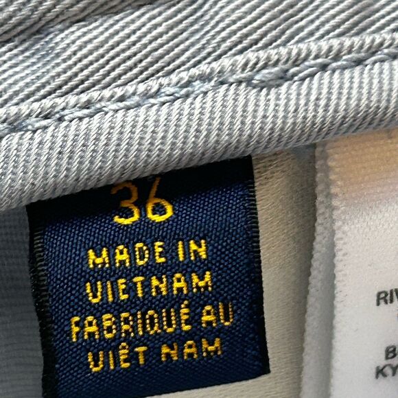 Polo Ralph Lauren Chino Shorts Men's 36 Relaxed Fit Light Blue Preppy - Picture 3 of 4